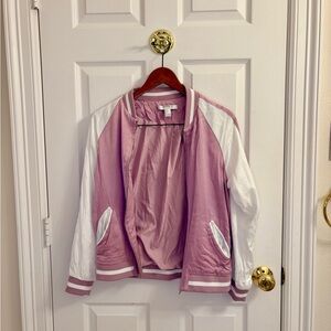 Forever 21 satin bomber jacket size S